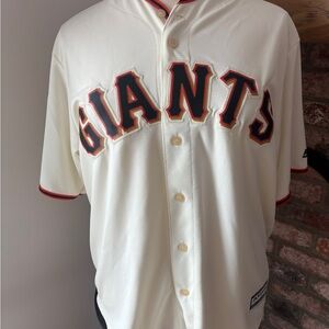 Majestic San Francisco Giants Blanco Jersey